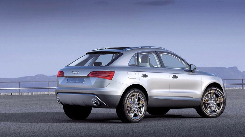 Silver Audi concept car