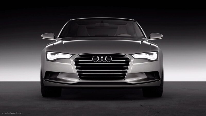 silver audi concept car