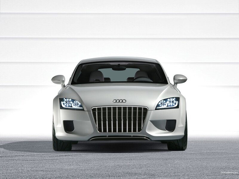 silver audi concept car