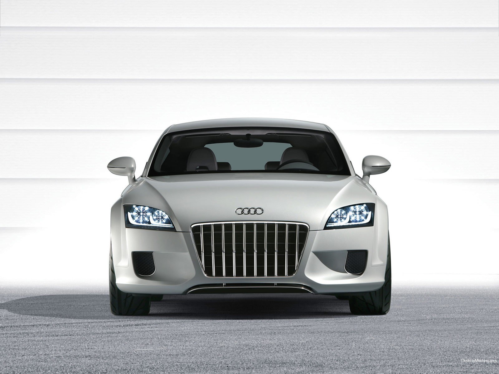 silver audi concept car