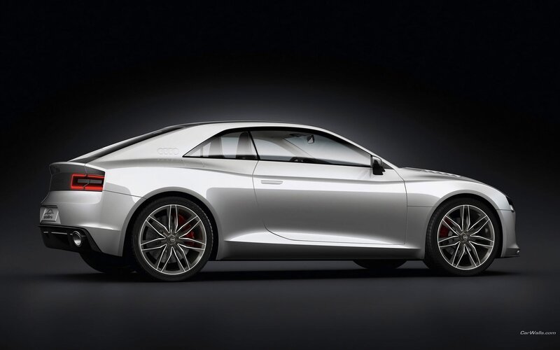 silver audi concept car