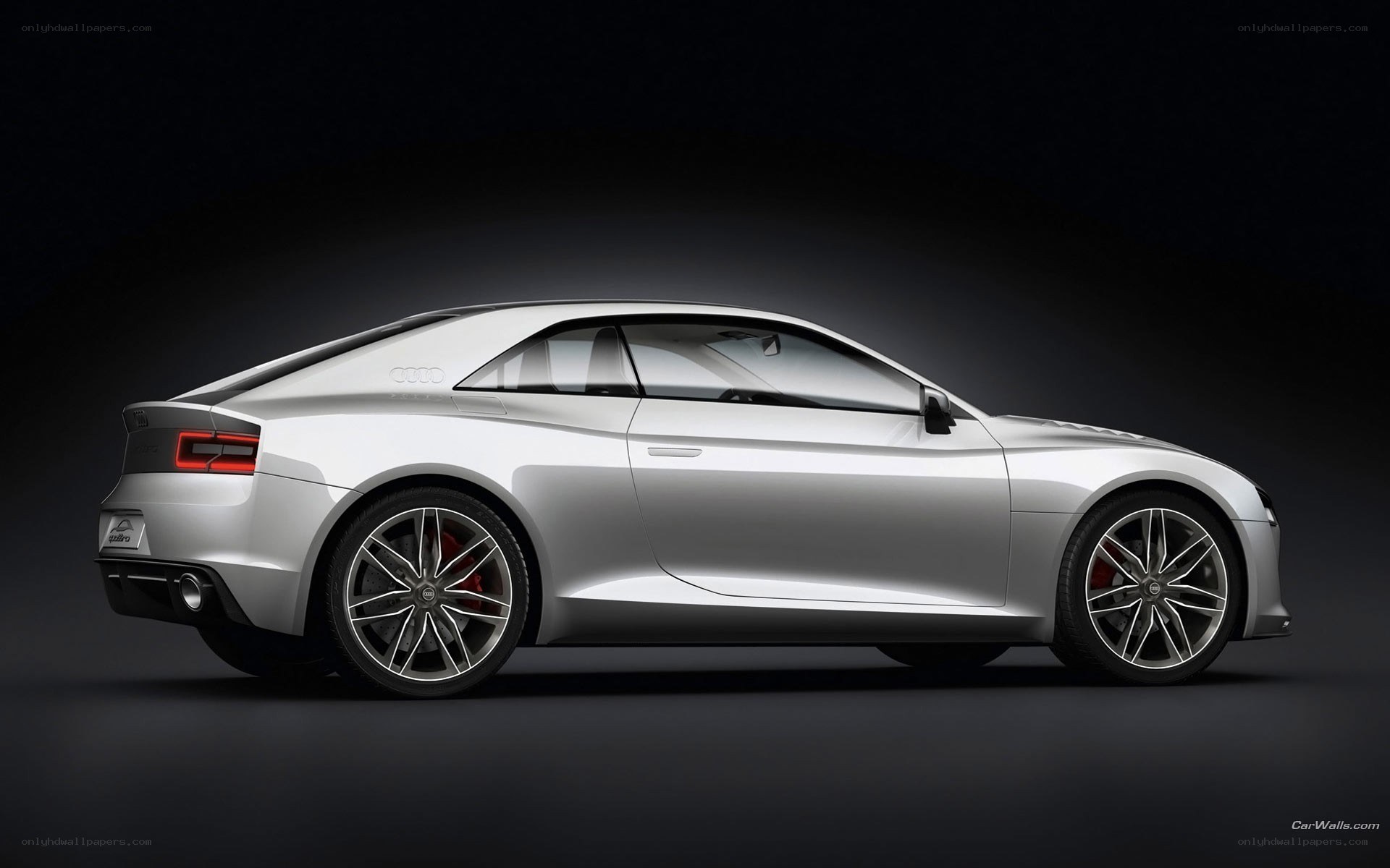 silver audi concept car