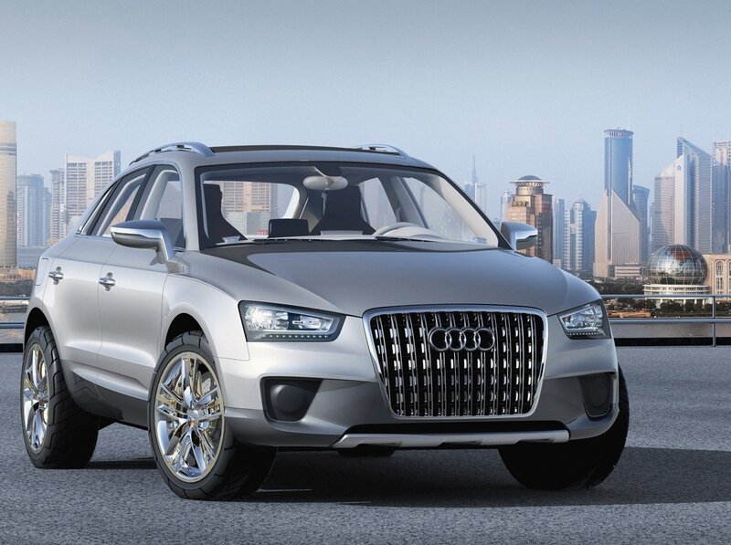 Silver Audi concept car