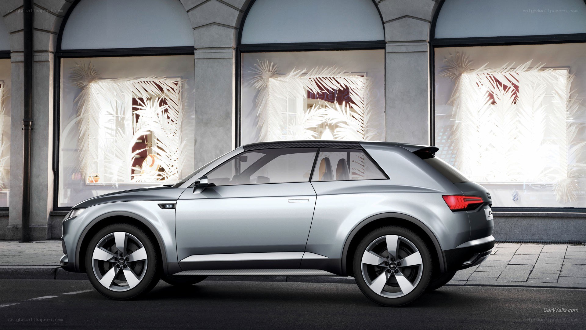 Silver Audi concept car