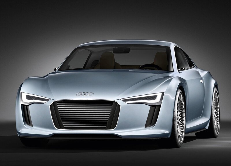 Silver Audi Concept Car — 3d Render