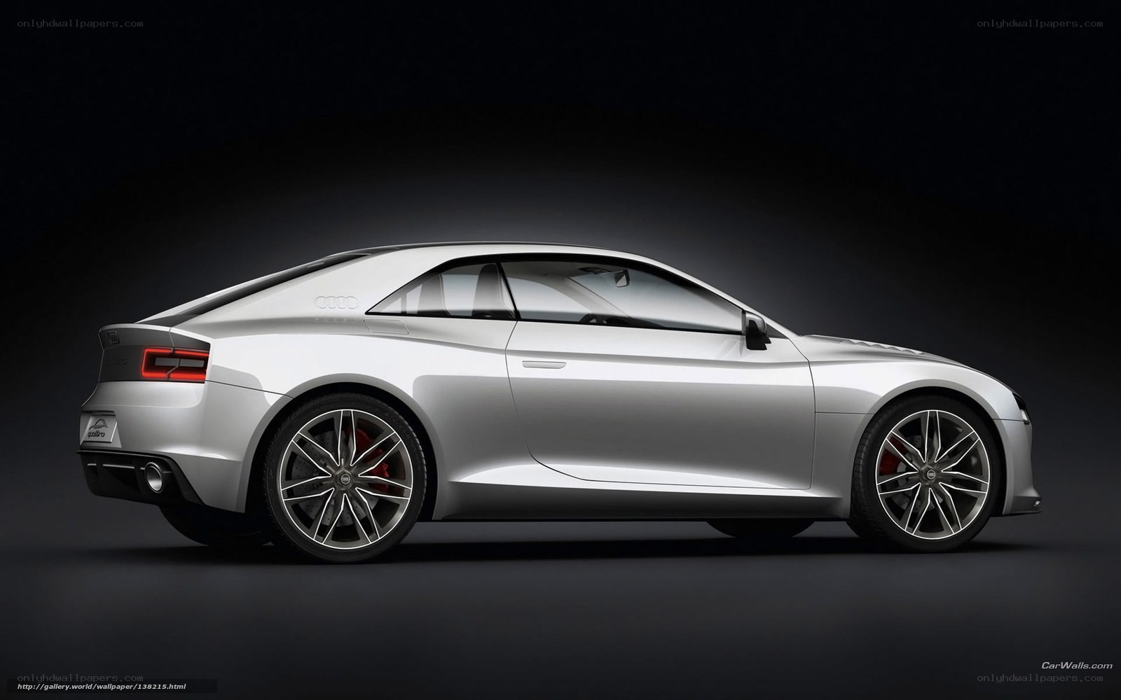 Silver Audi concept car