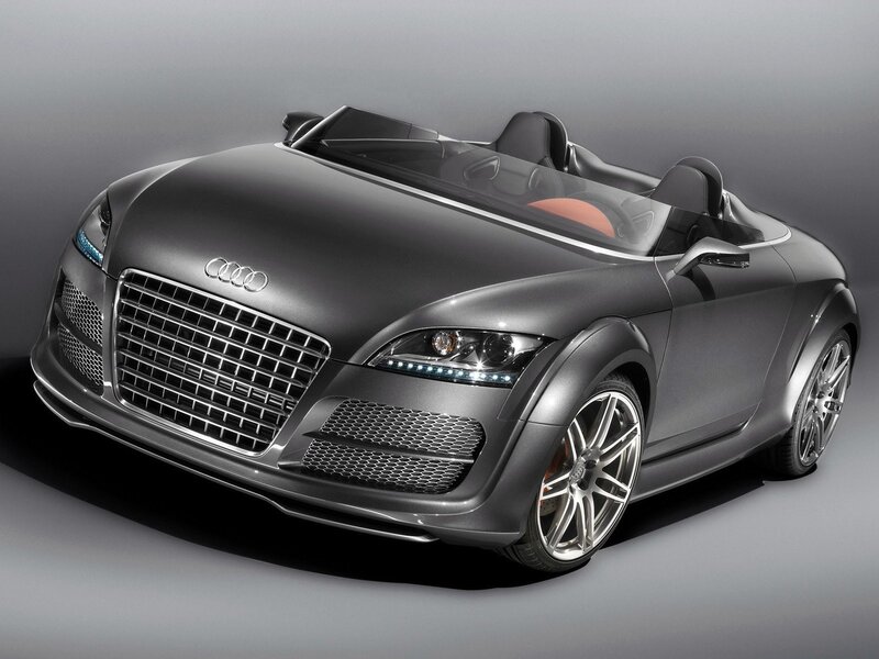 Silver Audi Concept Car — Convertible