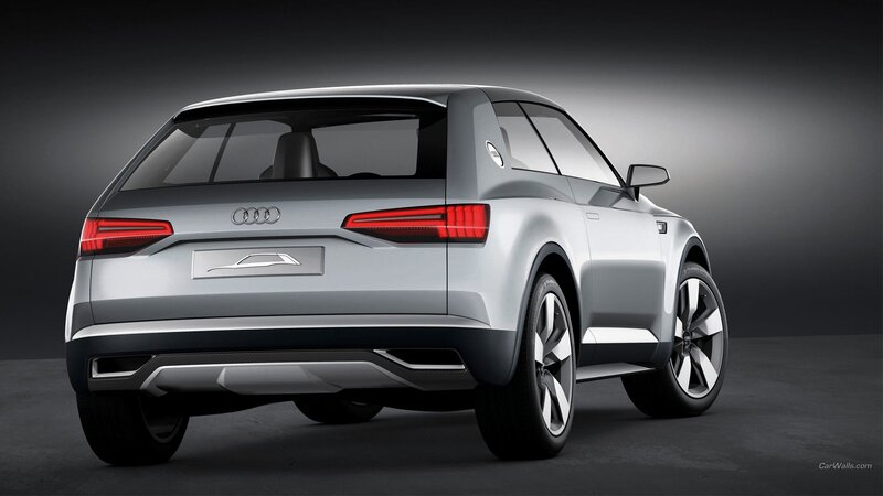 Silver Audi Concept Car — Dramatic, 3d Render, Taillights