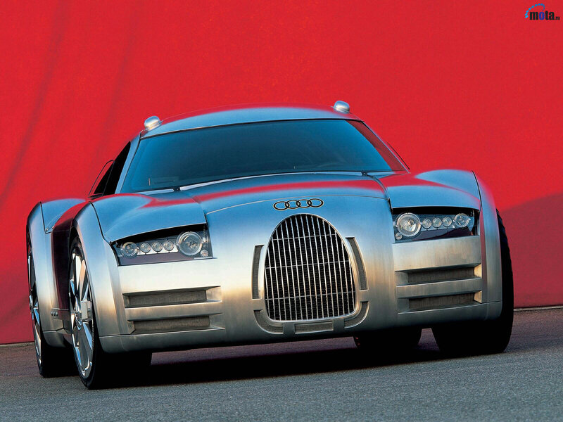 Silver Audi Concept Car — Dramatic, Photograph