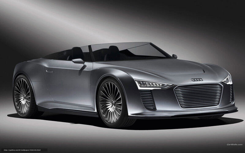 Silver Audi Concept Car — Gray, Dramatic, 3d Render