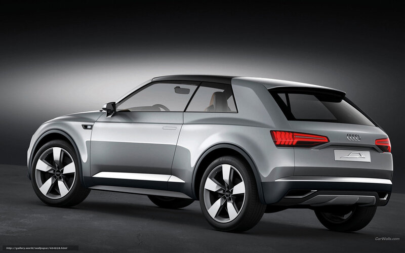 Silver Audi Concept Car — Gray, Dramatic, 3d Render, Wheel, Taillight