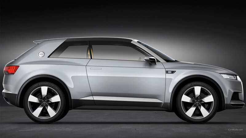 Silver Audi Concept Car — Gray, Dramatic, 3d Render, Wheel