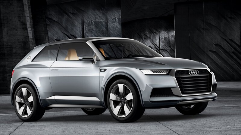 Silver Audi Concept Car — Gray, Dramatic, Photograph