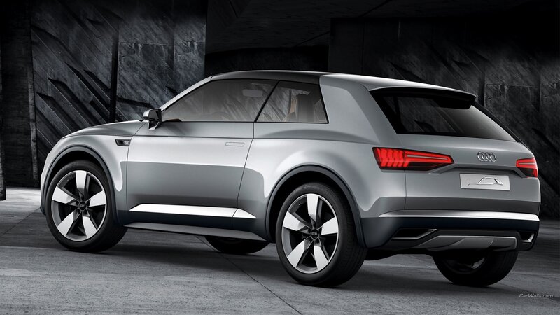 Silver Audi Concept Car — Gray, Dramatic, Photograph, Wall