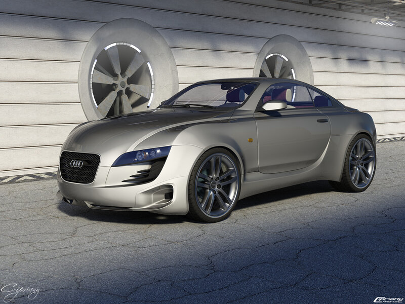 Silver Audi Concept Car — Gray, Neutral