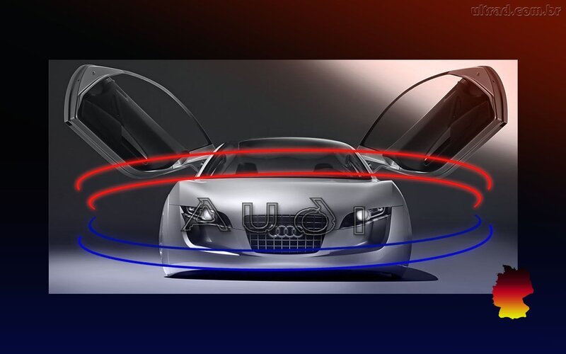 Silver Audi Concept Car — Gray