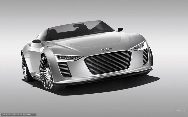 Silver Audi Concept Car — Modern, 3d Render