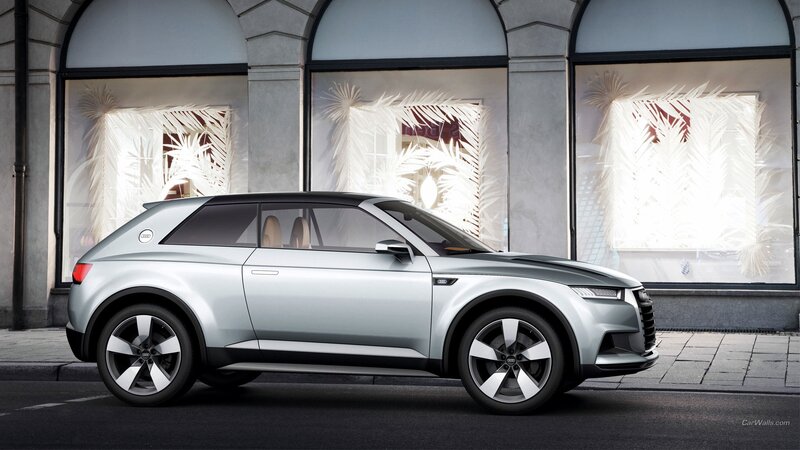 Silver Audi Concept Car — Modern, Afternoon