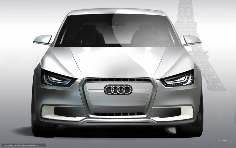 Silver Audi Concept Car — Modern, Digital Art