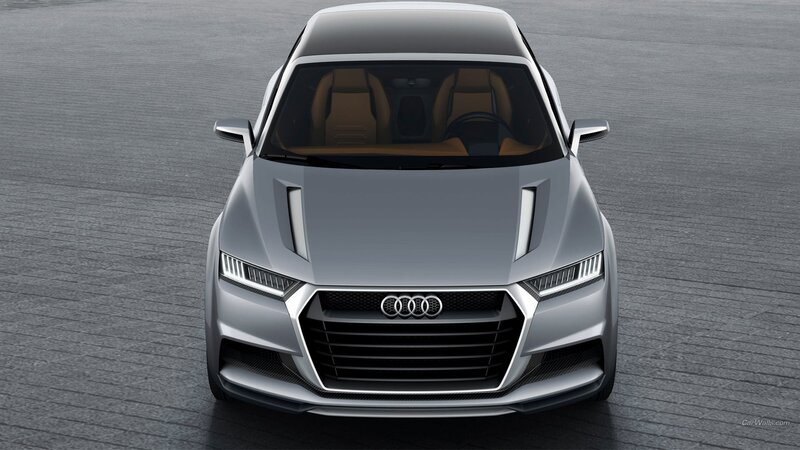 Silver Audi Concept Car — Modern, Photograph, Grille