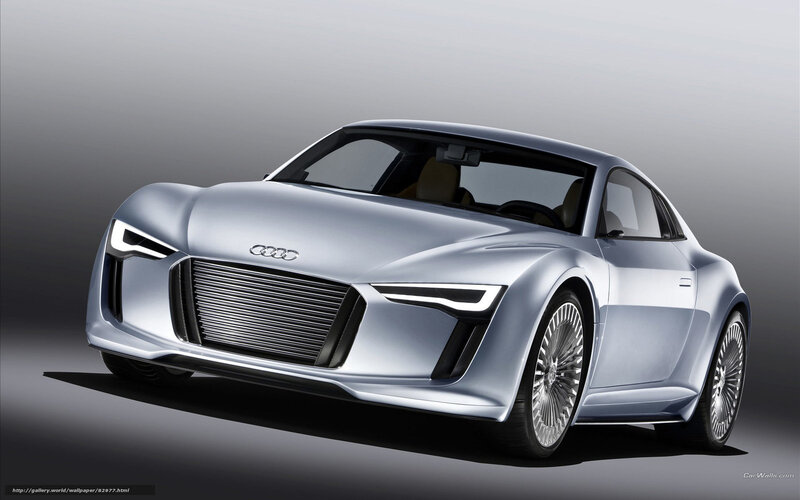 Silver Audi Concept Car — Modern