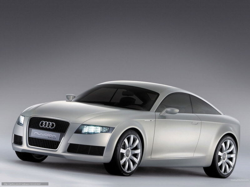 Silver Audi Concept Car — Neutral, Photograph, Grille