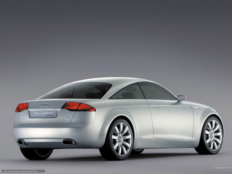 Silver Audi Concept Car — Neutral, Photograph, Wheels, Taillights