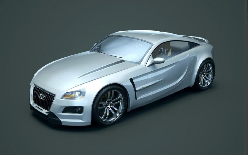 Silver Audi Concept Car — Neutral