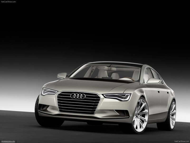 Silver Audi Concept Car — Photograph, Grille
