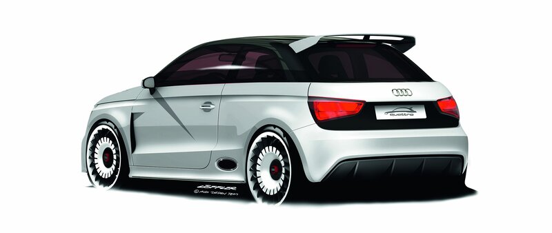 Silver Audi Concept Car — White, Neutral