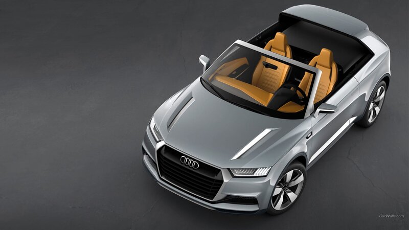 Silver Audi Convertible
