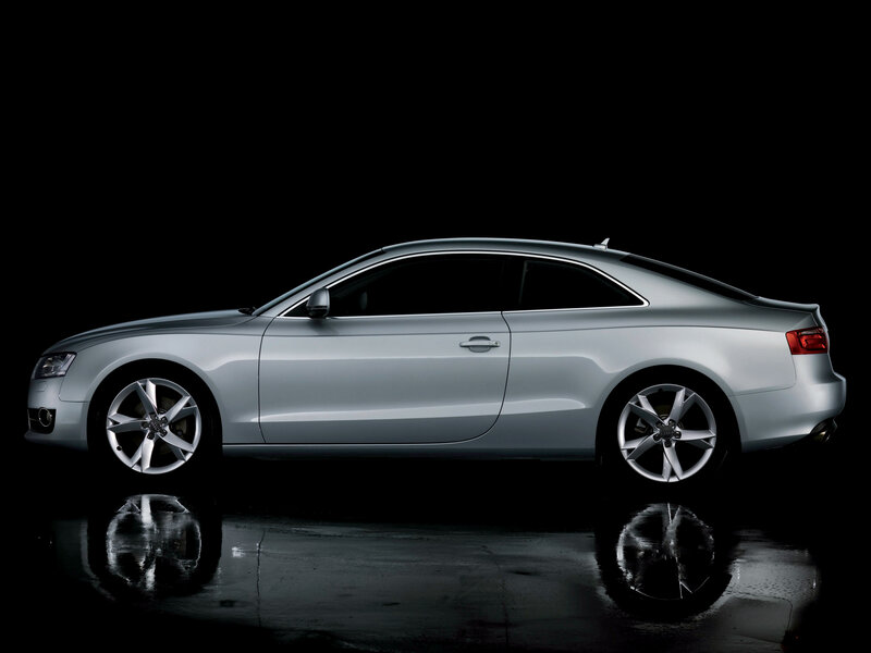 Silver Audi Coupe — Dramatic