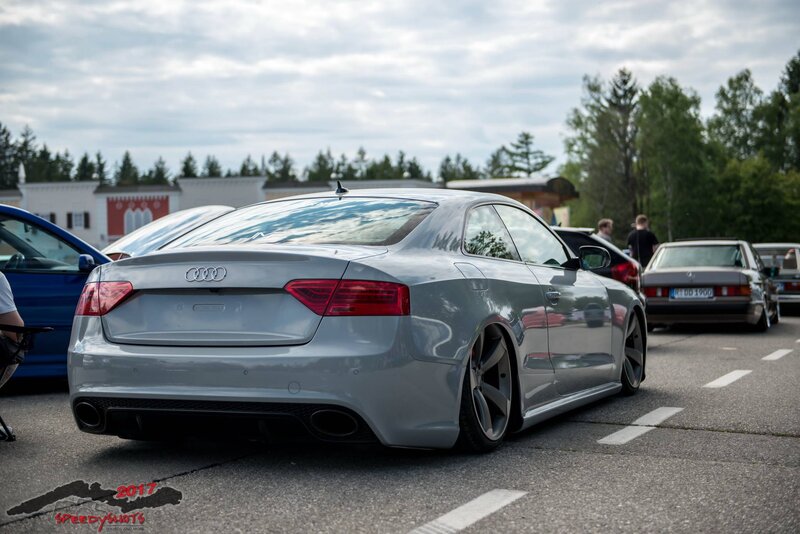 Silver Audi Coupe — Gray