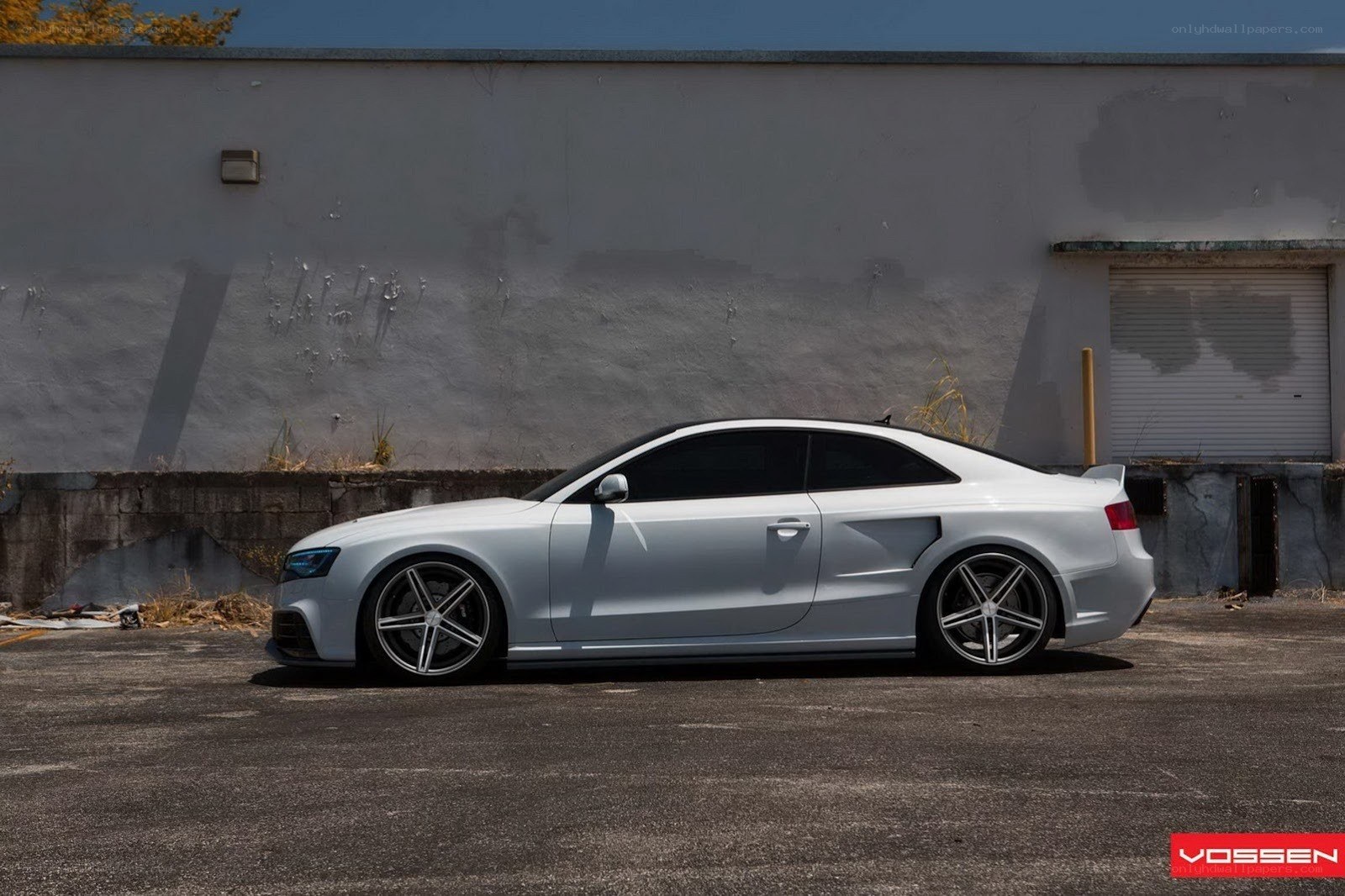 silver audi coupe parked