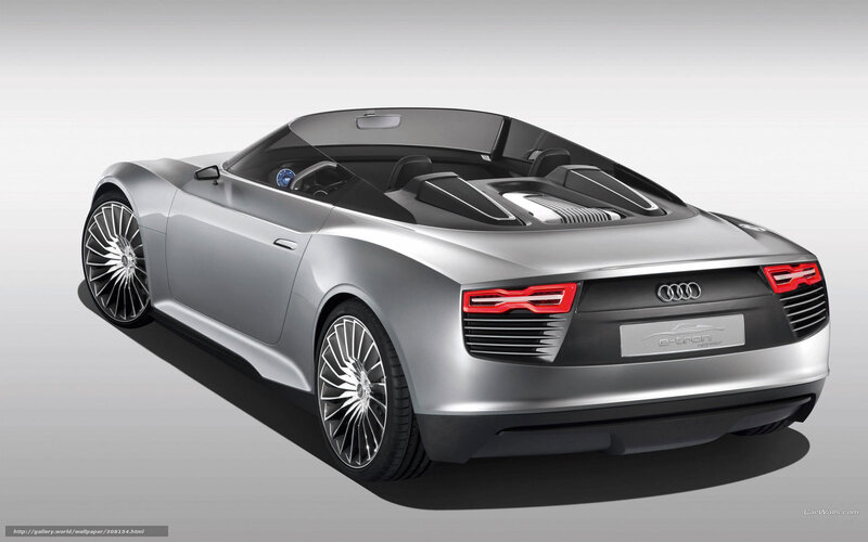Silver Audi E-tron Concept — Modern