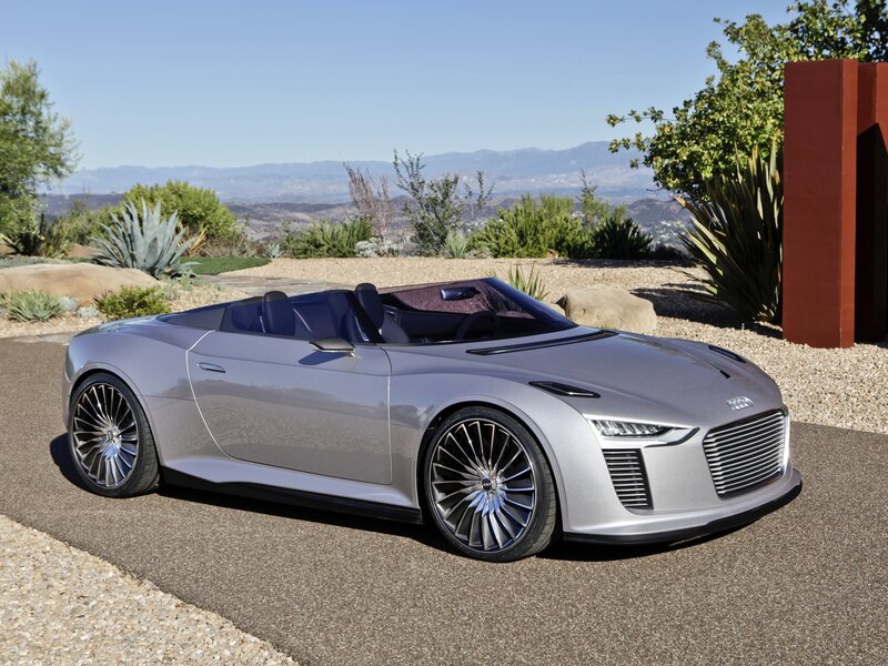Silver Audi E-tron Concept — Serene