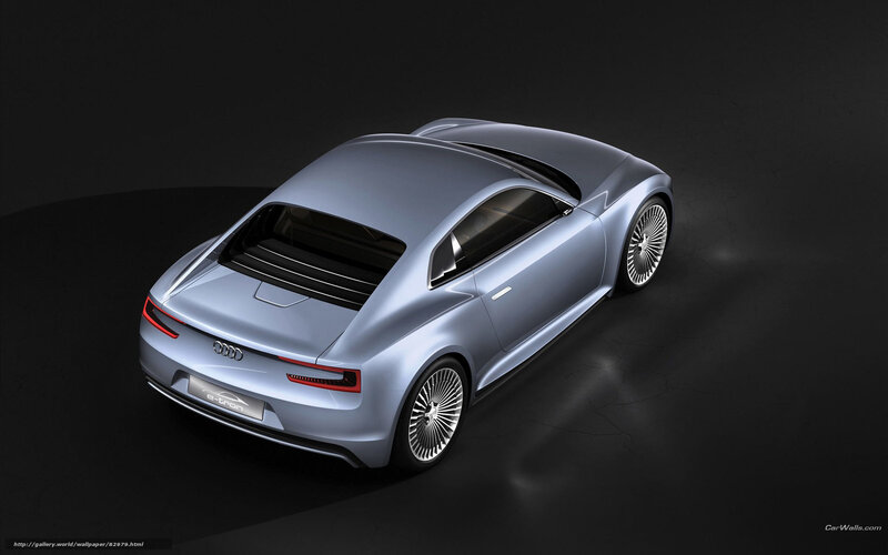 Silver Audi E-tron Concept