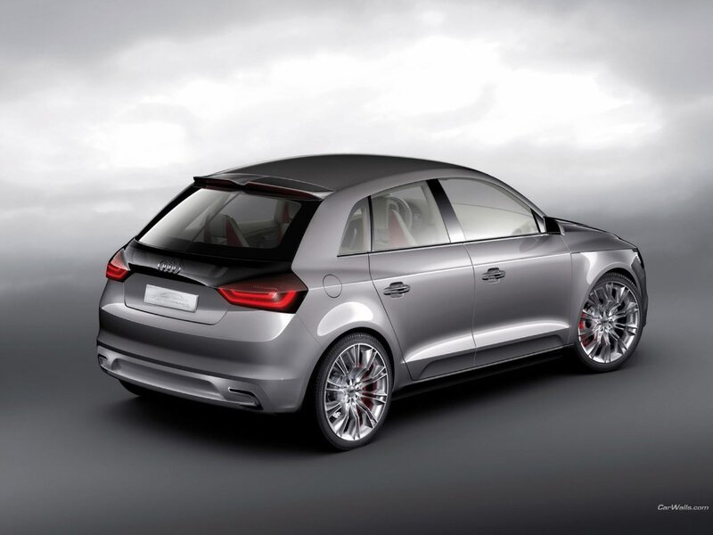 Silver Audi Hatchback — Gray