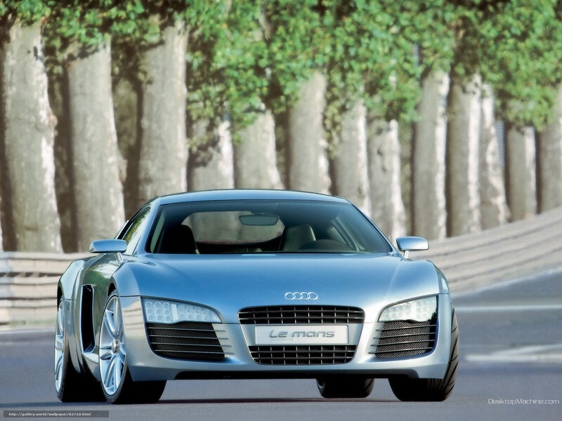Silver Audi Le Mans Car — Dynamic, Afternoon