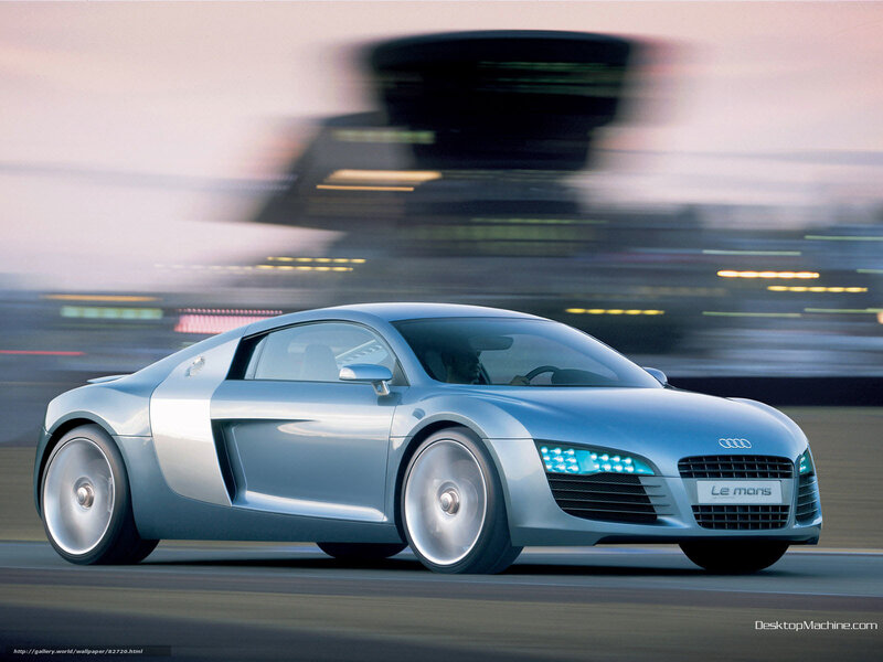 Silver Audi Le Mans Car — Dynamic