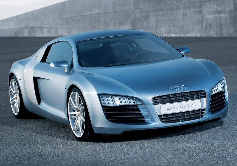 Silver Audi Le Mans Car