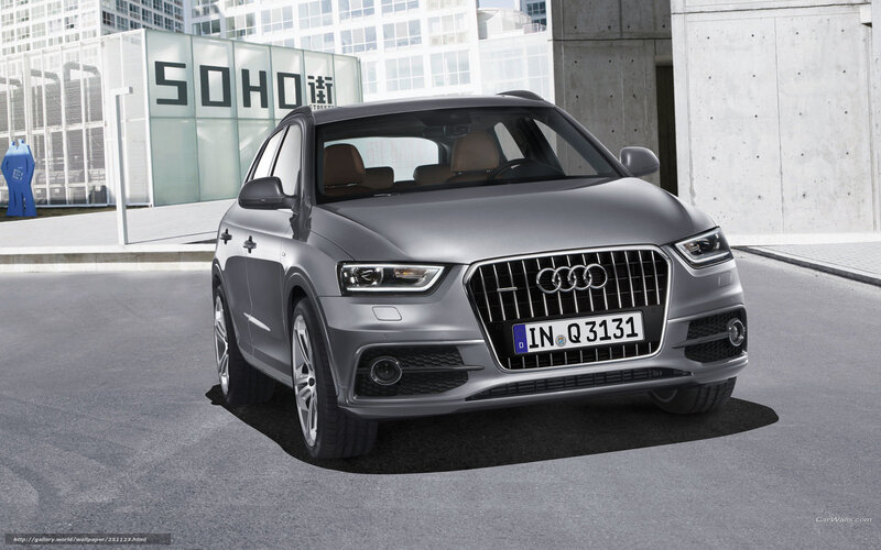 Silver Audi Q3 in urban setting