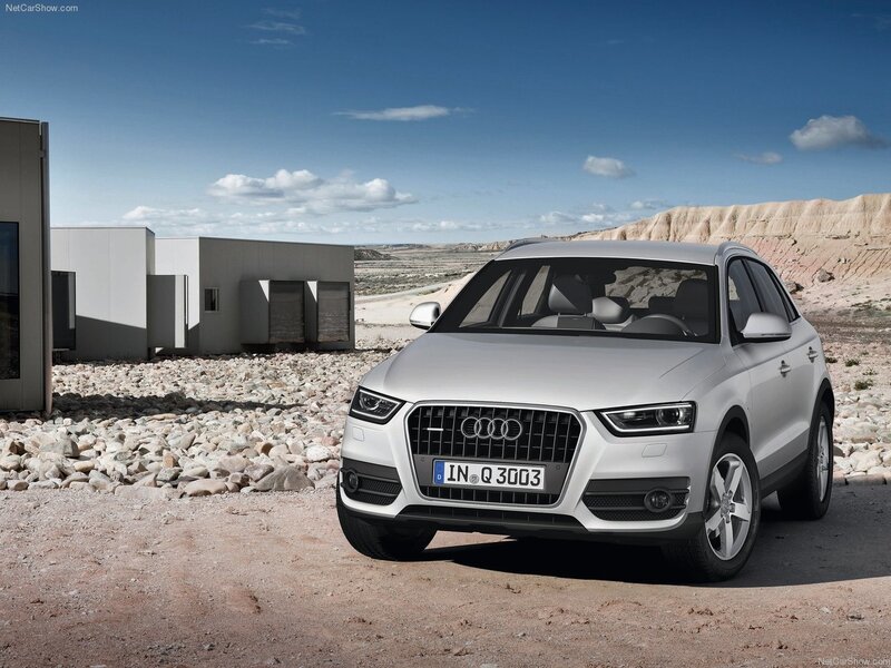Silver Audi Q3 Suv — White