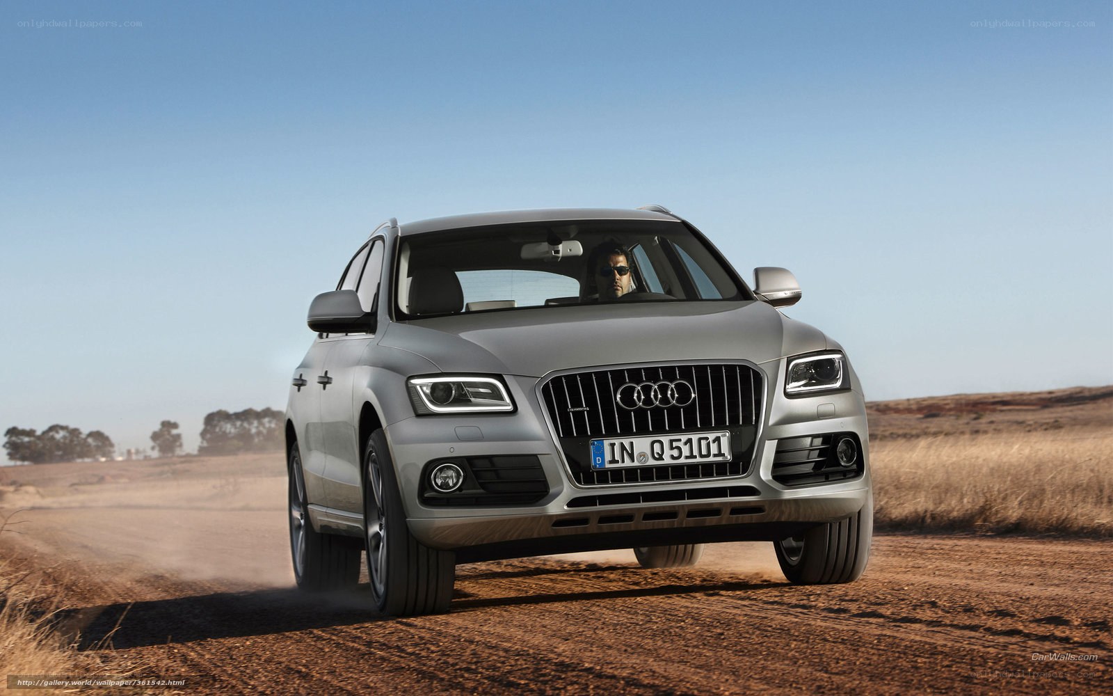 silver audi q5 on dirt road