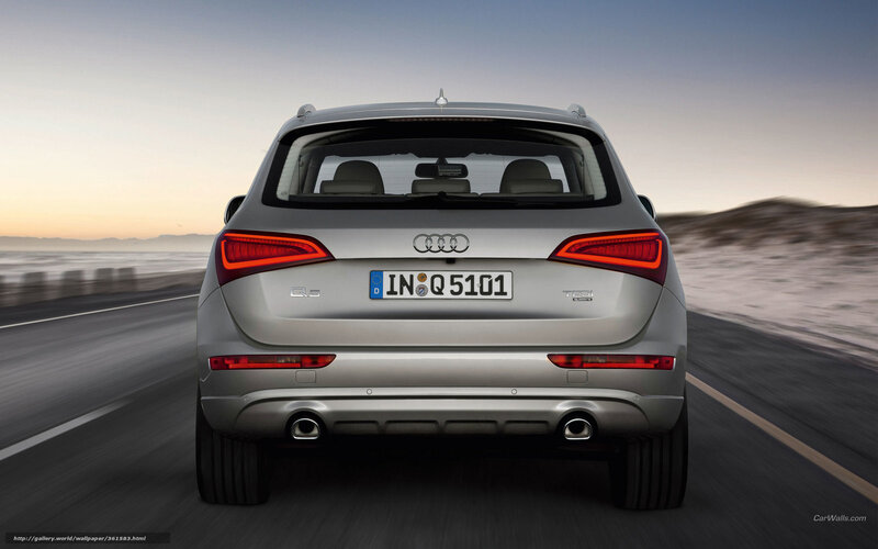 Silver Audi Q5 Suv — Dynamic, Sunset, Photograph, Car, Road