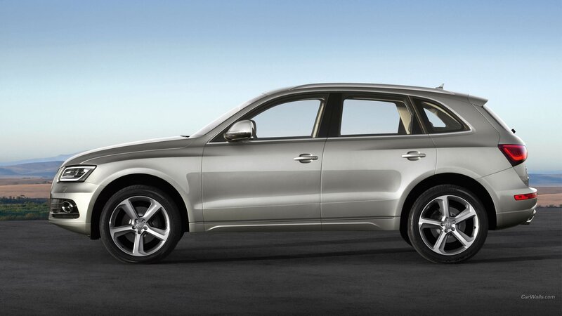 Silver Audi Q5 Suv — Serene, Afternoon, Photograph, Car, Road, Mountains