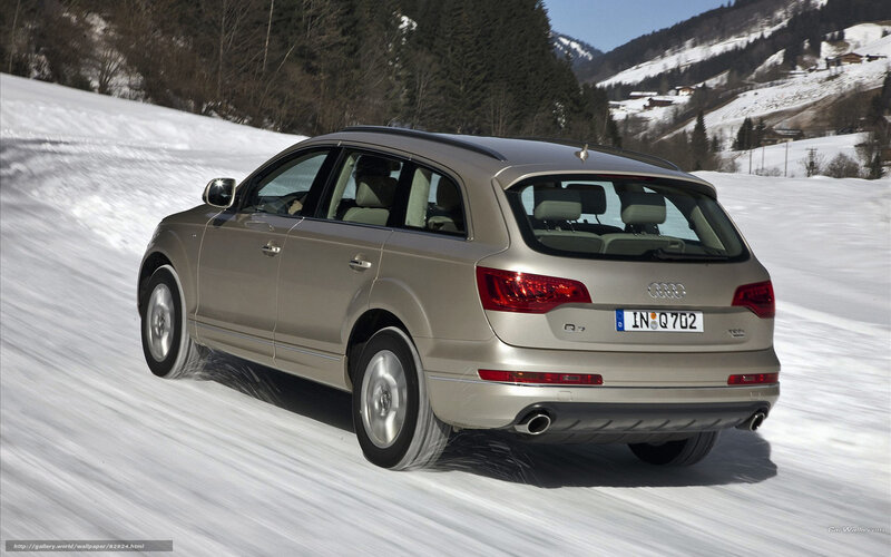 Silver Audi Q7 — Dynamic