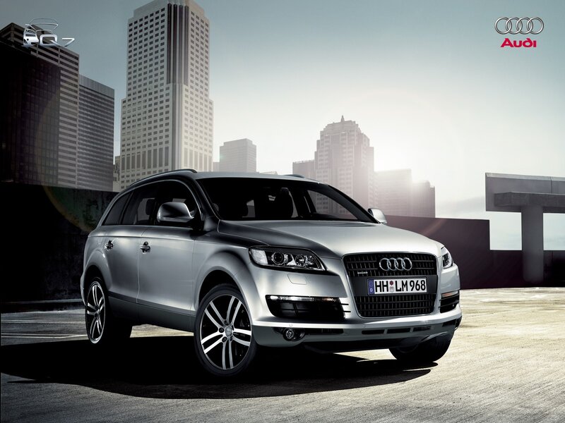 Silver Audi Q7 Suv — Dramatic, Afternoon