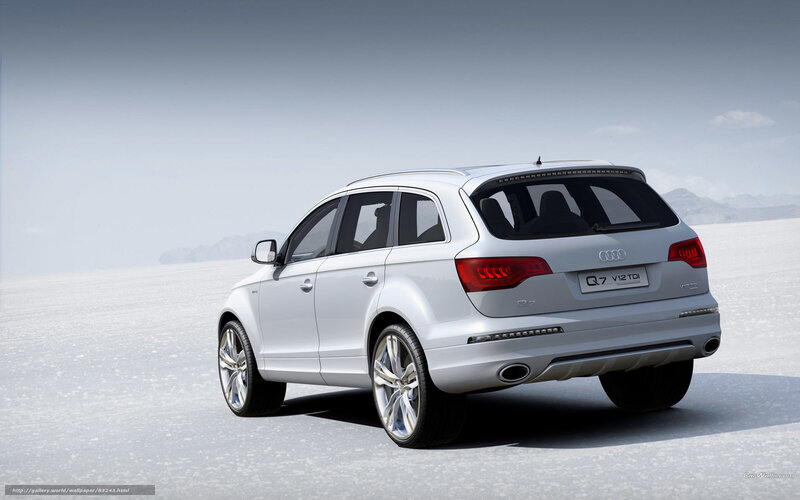 Silver Audi Q7 Suv — White, Serene