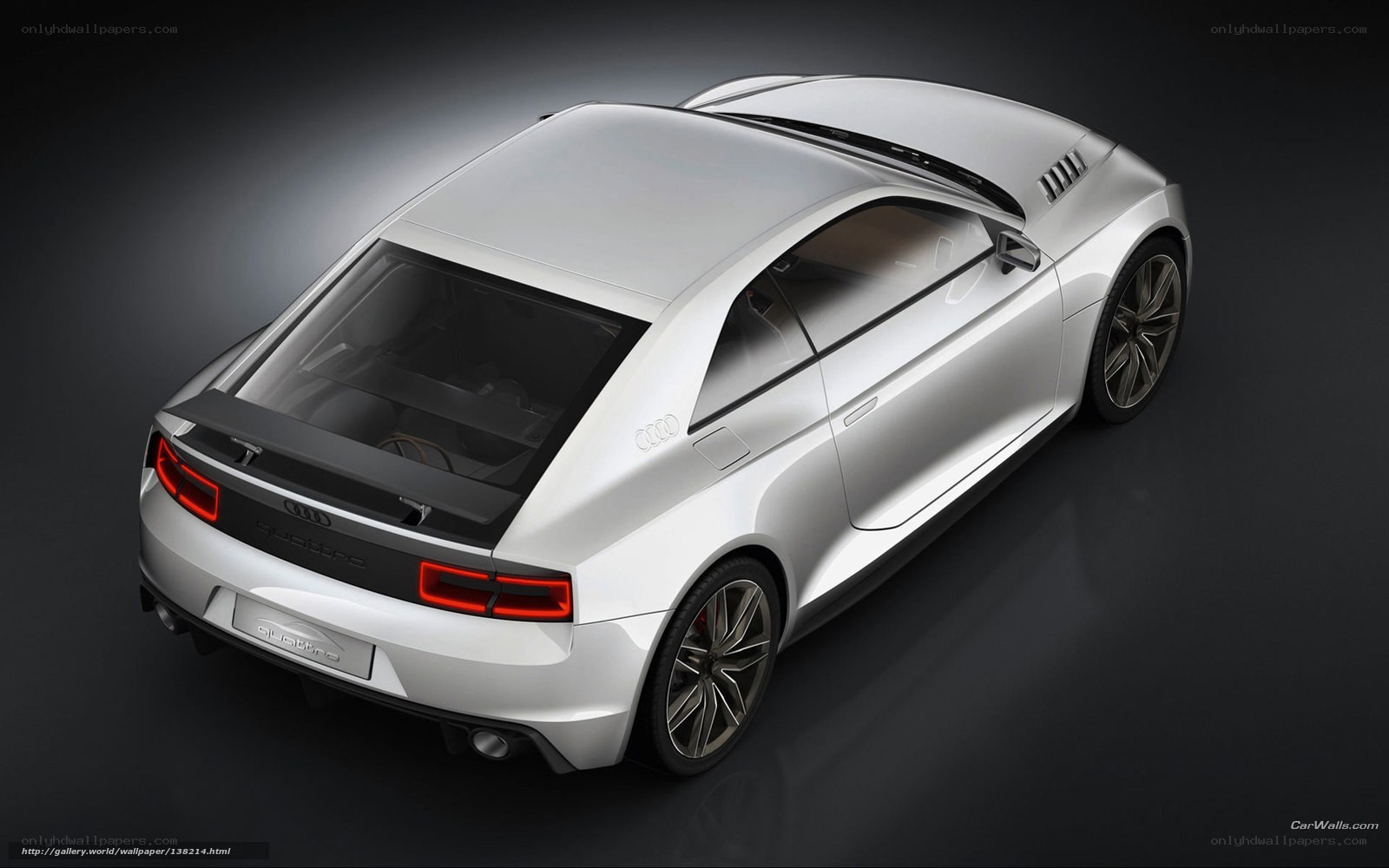 Silver Audi Quattro Concept